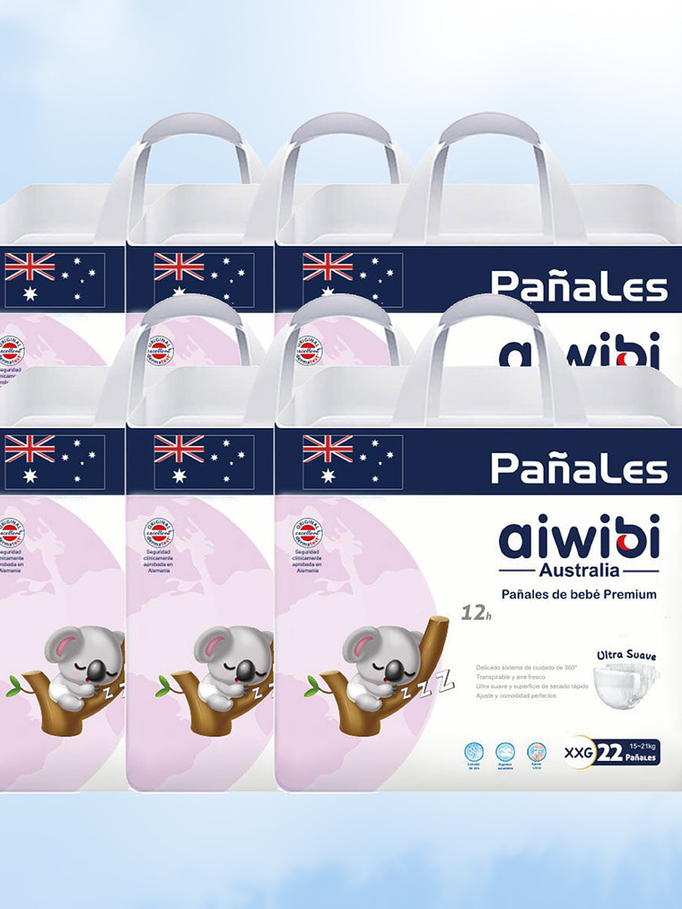 Talla XXG 132 pañales (6 Unidades)  1