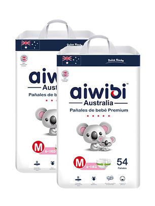 Talla M 108 pañales 