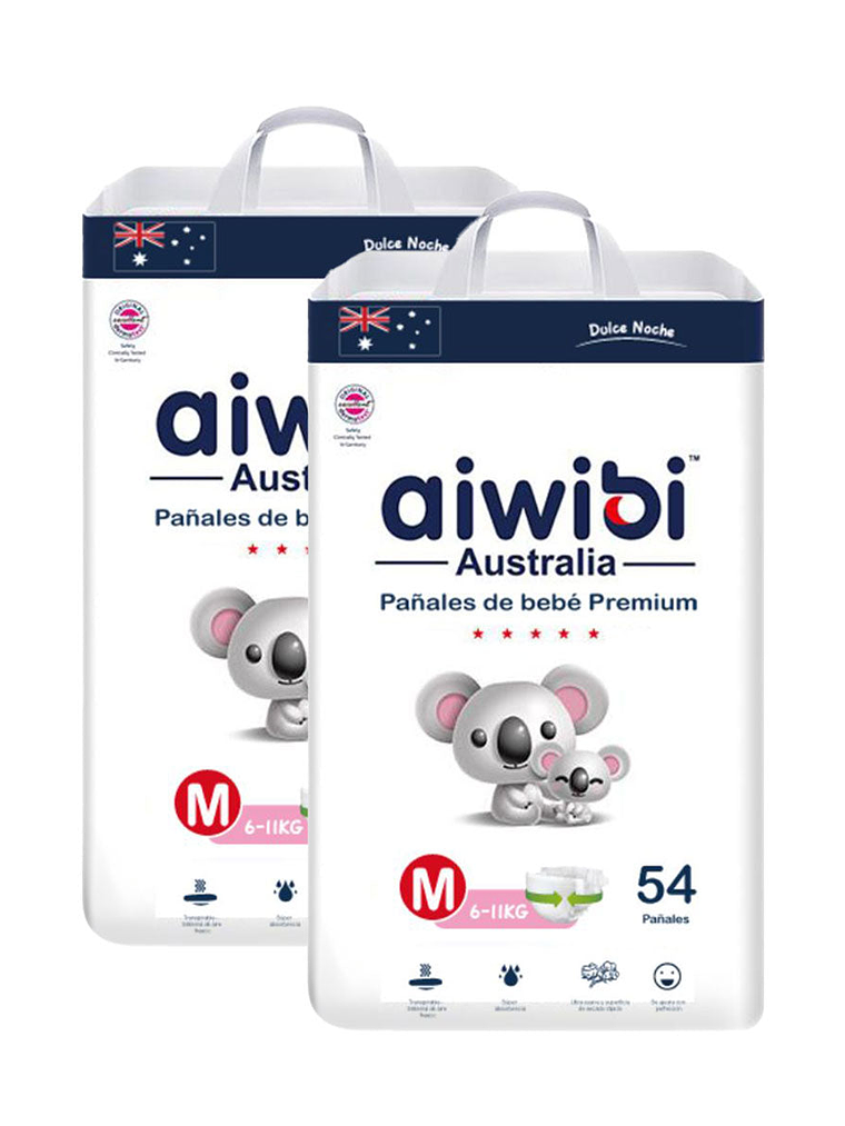 Talla M 108 pañales  1