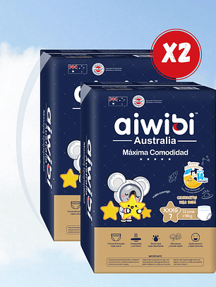 Talla XXXG 68 pañales Calzón 