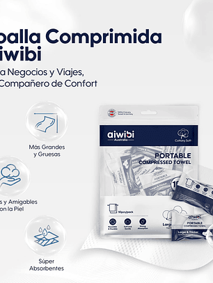Toallitas húmedas comprimidas 