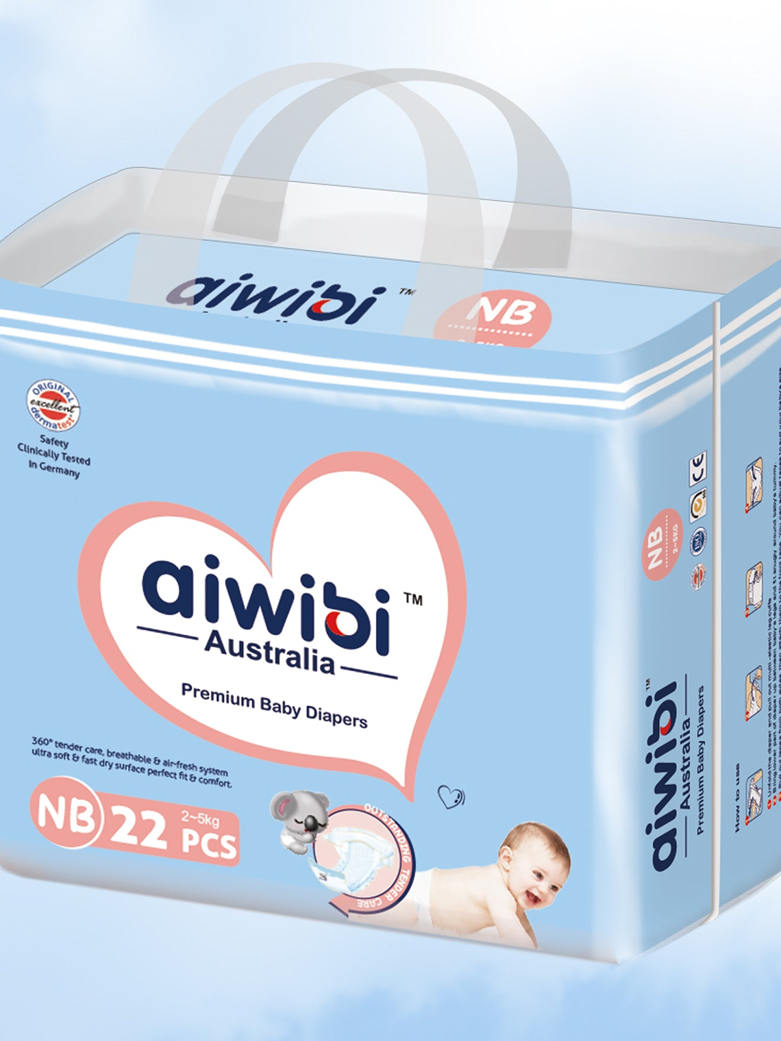 Pack RN 4 paquetes (88 pañales)  1