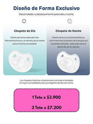 Pack Tete día + Tete Noche 