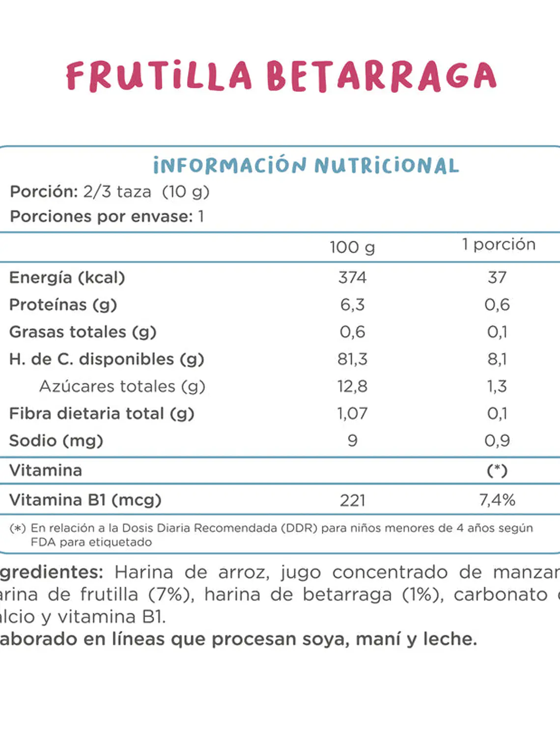 Puff Frutilla Betarraga 50gr 2
