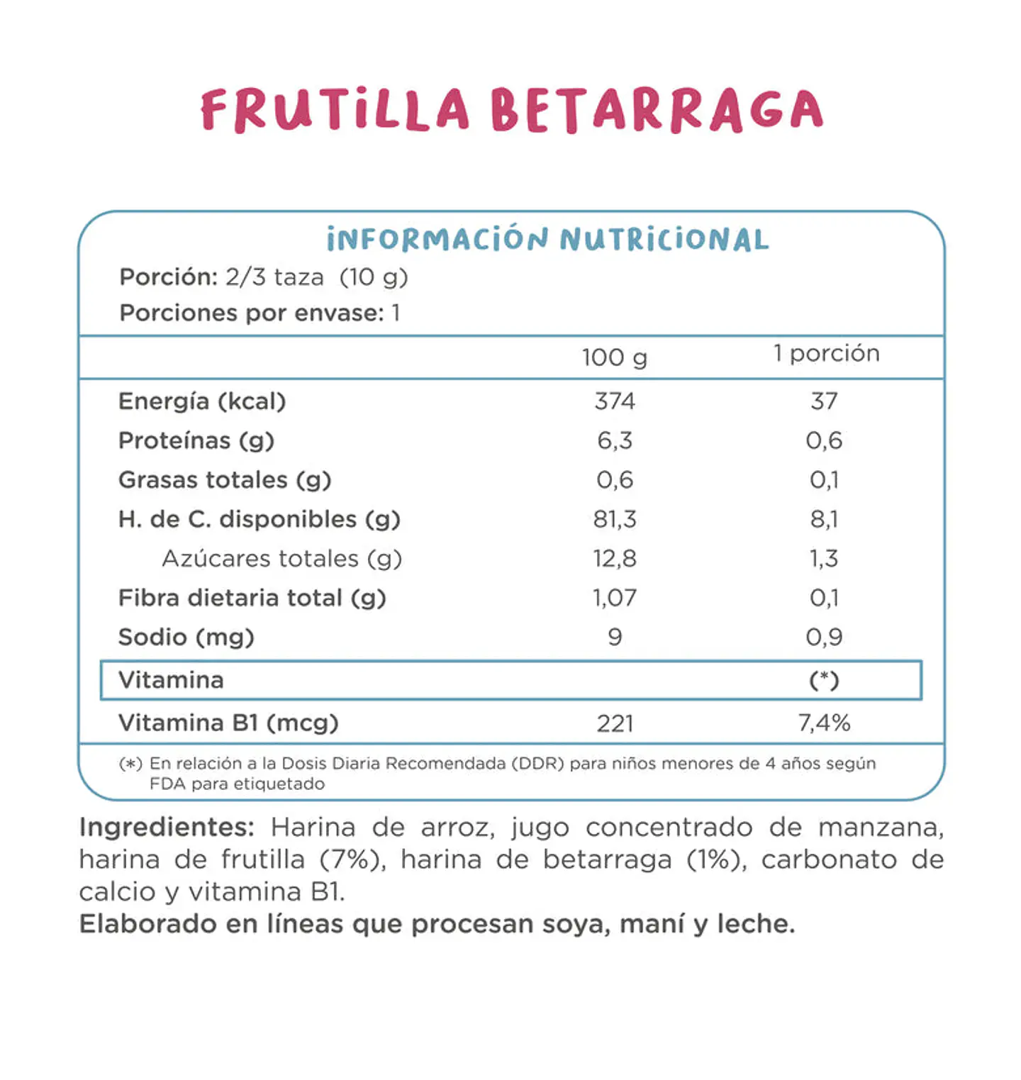 Puff Frutilla Betarraga 50gr 2