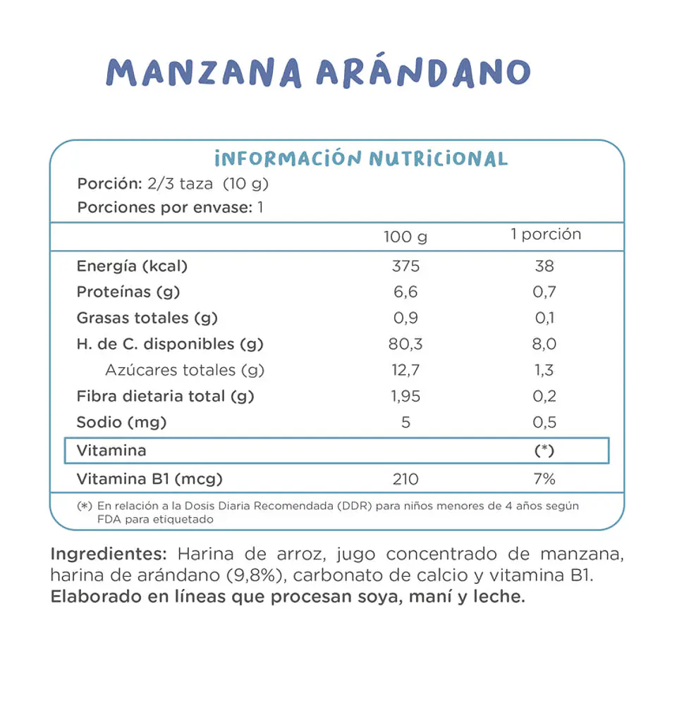Puff Manzana Arándano 20gr 2