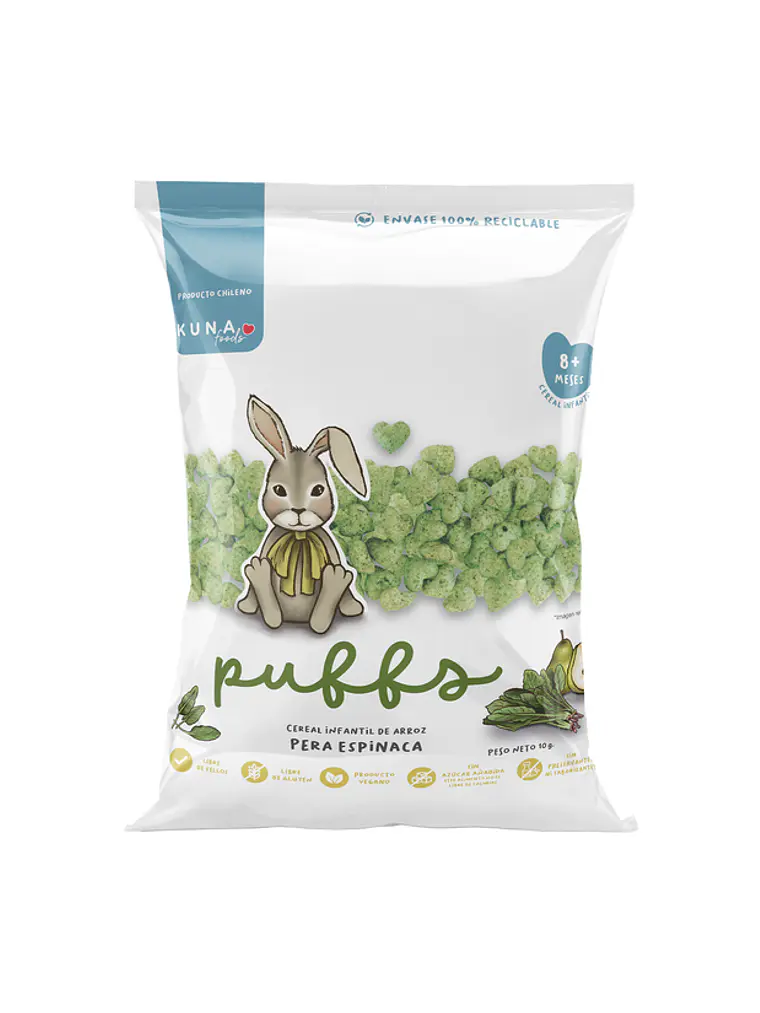 Puff Pera Espinaca 20gr 1