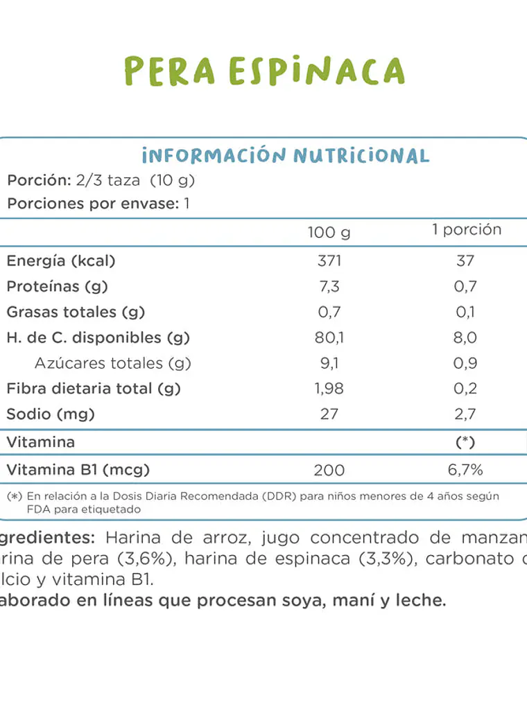Puff Pera Espinaca 50gr 2