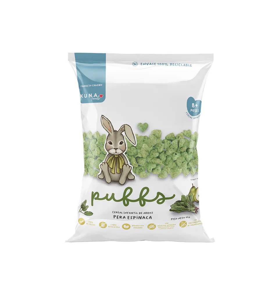 Puff Pera Espinaca 50gr 1