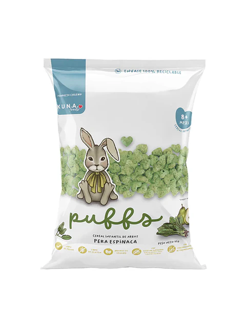 Puff Pera Espinaca 20gr