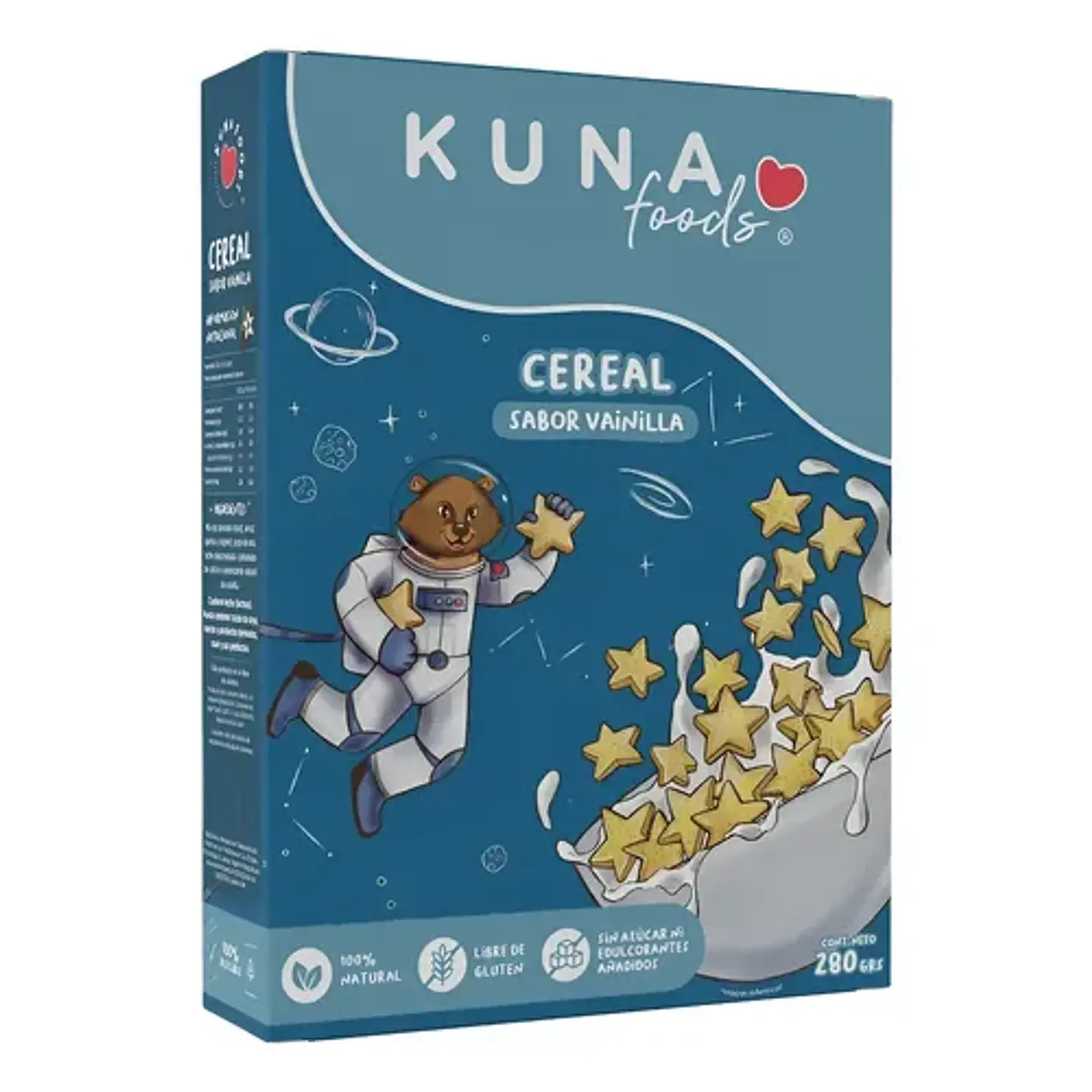 Kuna Foods Cereal Vainilla 280gr 1