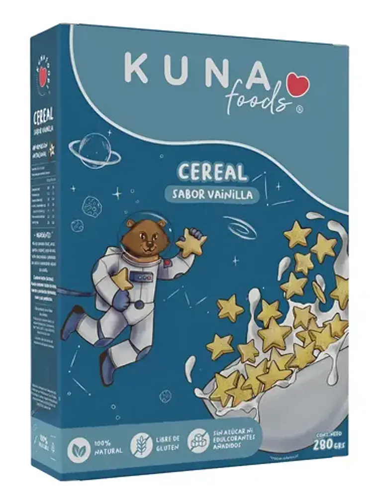 Kuna Foods Cereal Vainilla 280gr 1