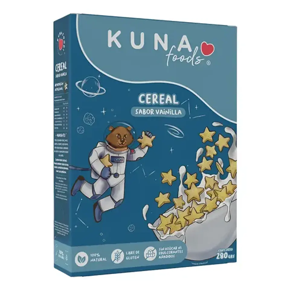 Kuna Foods Cereal Vainilla 280gr 1