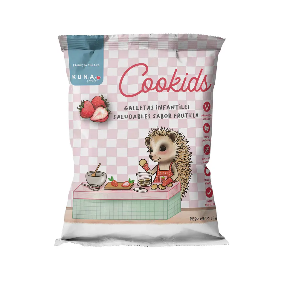 Kuna Foods Cookids Frutilla  1