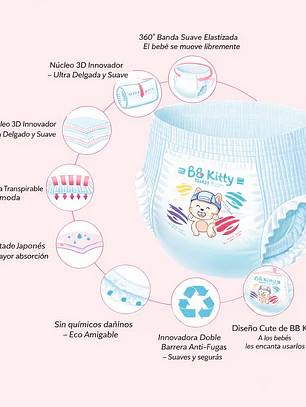 BBKITTY Pants XXG/XXL 68 pañales 