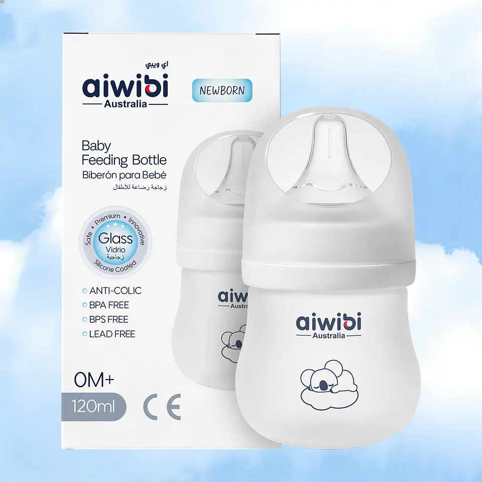 Mamadera de Vidrio 120mL +0meses 1
