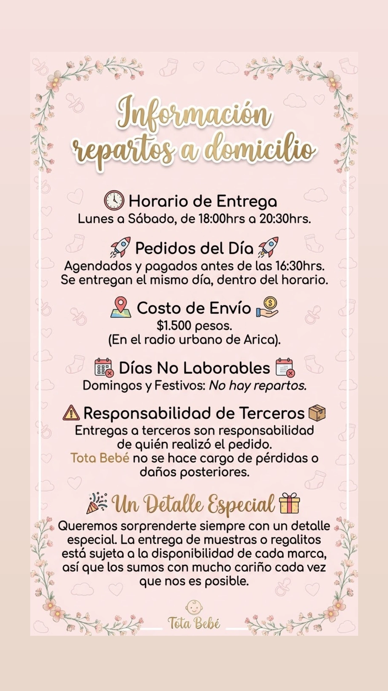 Repartos a domicilio 