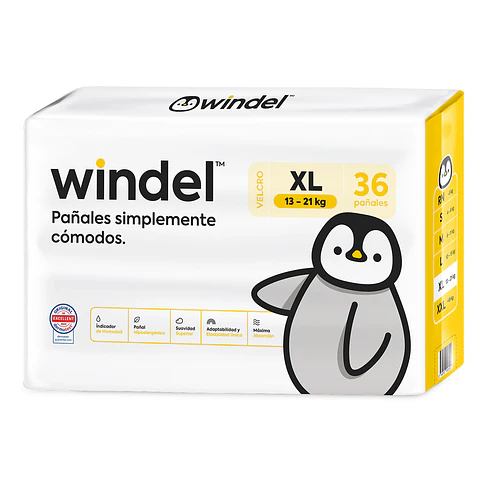 Windel Talla XG 144 pañales 