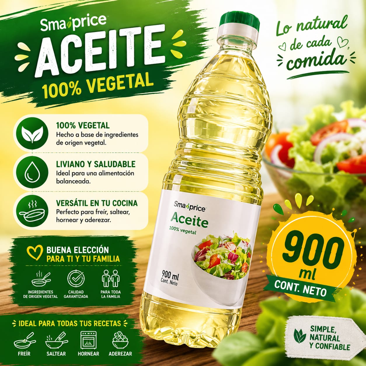 ACEITE VEGETAL SMART PRICE 900ML (12)