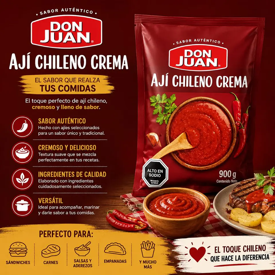 Ají Crema Bolsa Don Juan 900 g 1