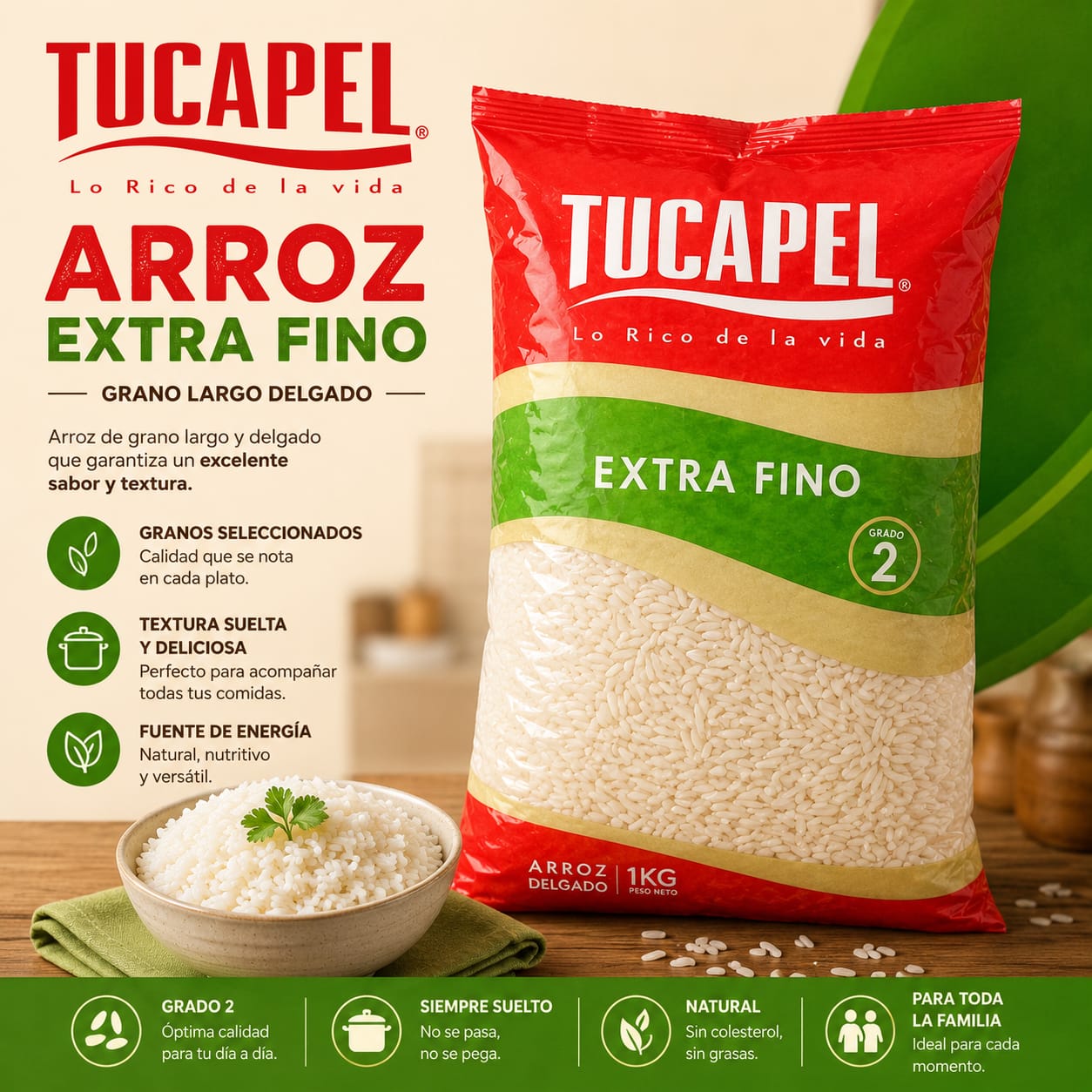 ARROZ BONANZA GRANO LARGO G2 1K