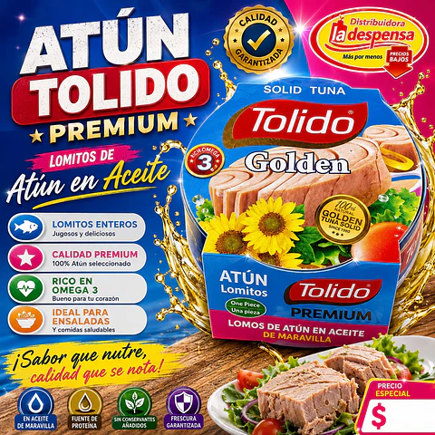 Atún Lomintos Aceite Maravilla Lata Tolido Drenado 130 g