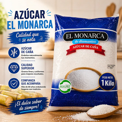 Azúcar De Caña El Monarca 1 Kg
