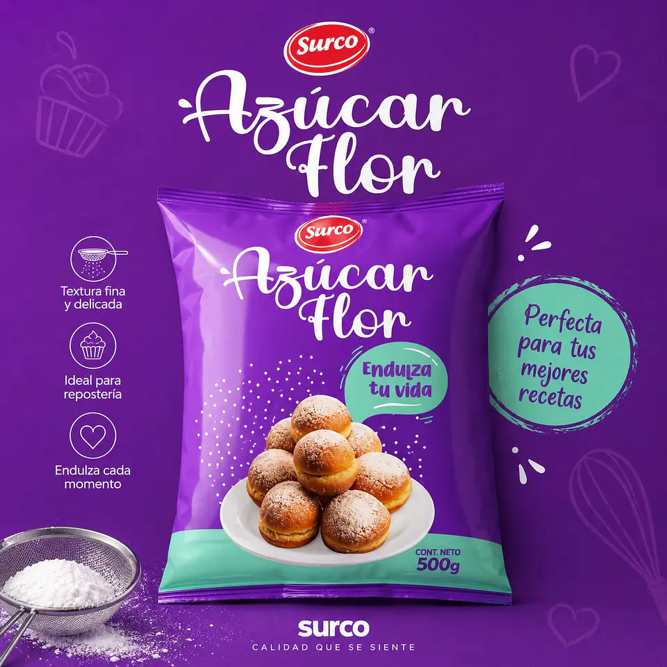 Azúcar Flor Surco 500 g 1