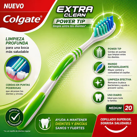 Cepillo de Dientes Extra Clean Colgate 1 Un