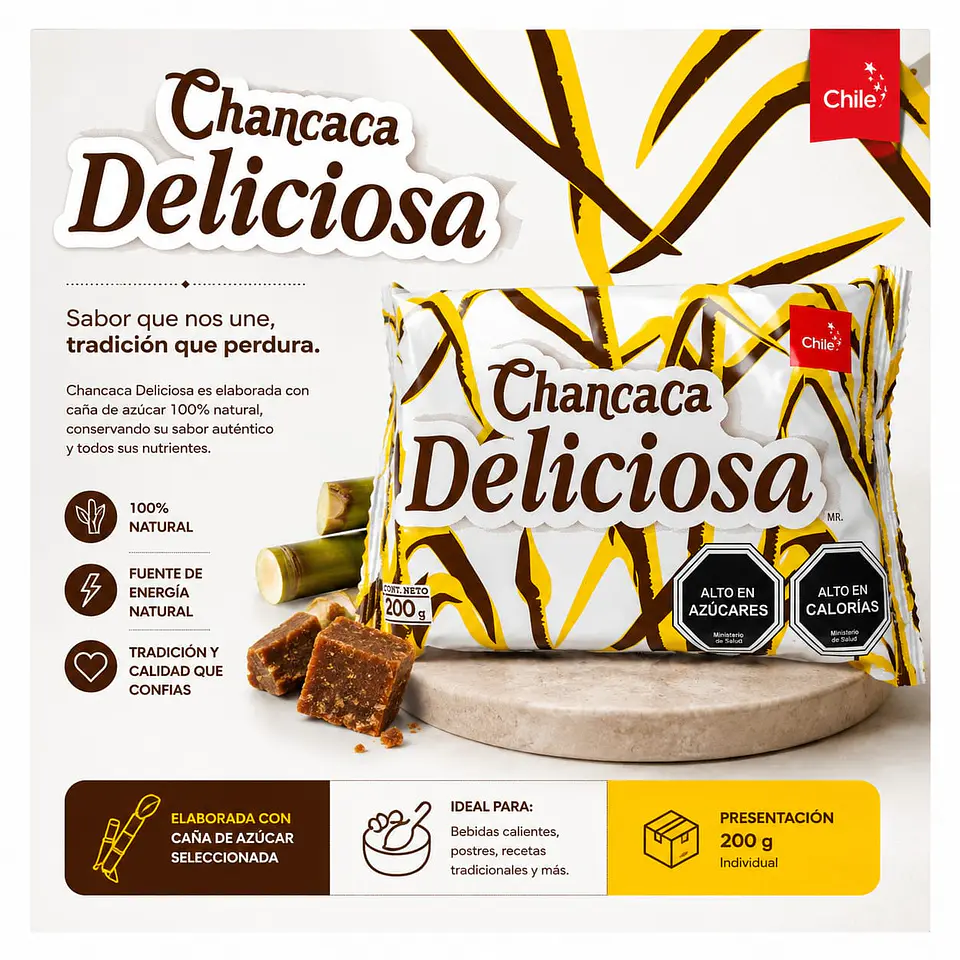 Chancaca Un Pan Bolsa 200 g 1