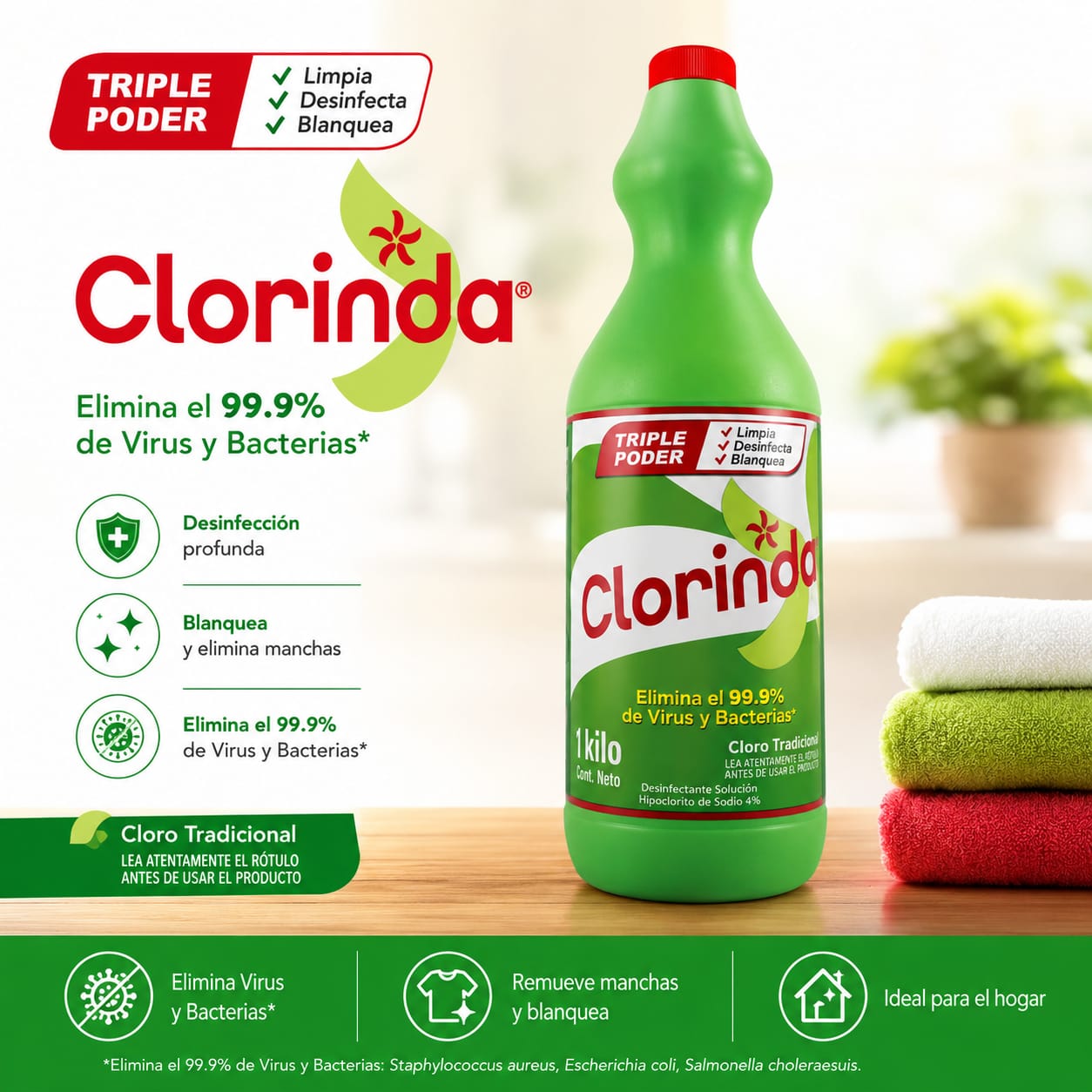 Clorinda Cloro Tradicional 1 Litro