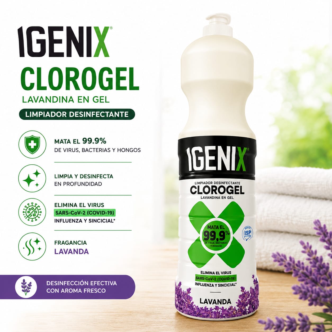 CLORO GEL IGENIX LAVANDA 900M