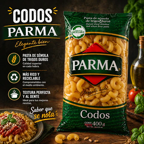 Pasta codos Parma 400 g