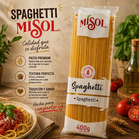 Fideos Pasta Spaghetti Misol 400gr