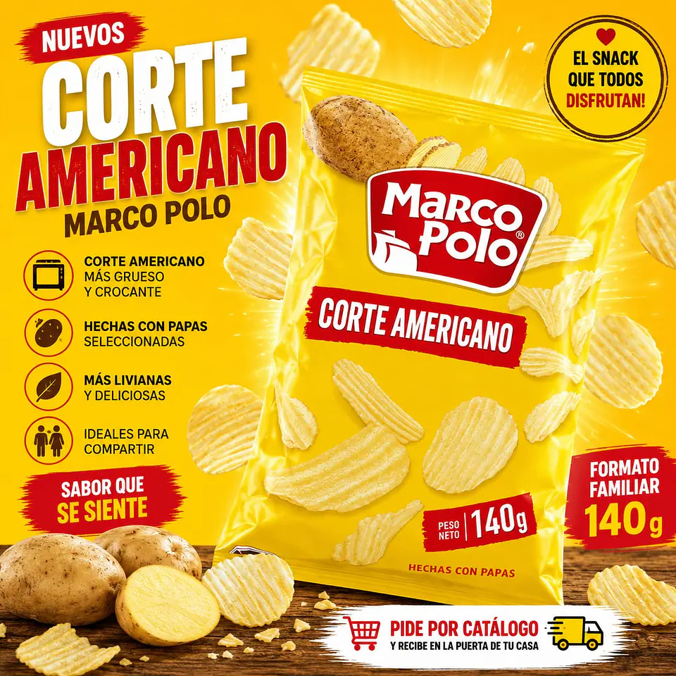 Papas Fritas Corte Americano Marco Polo 140 g 1