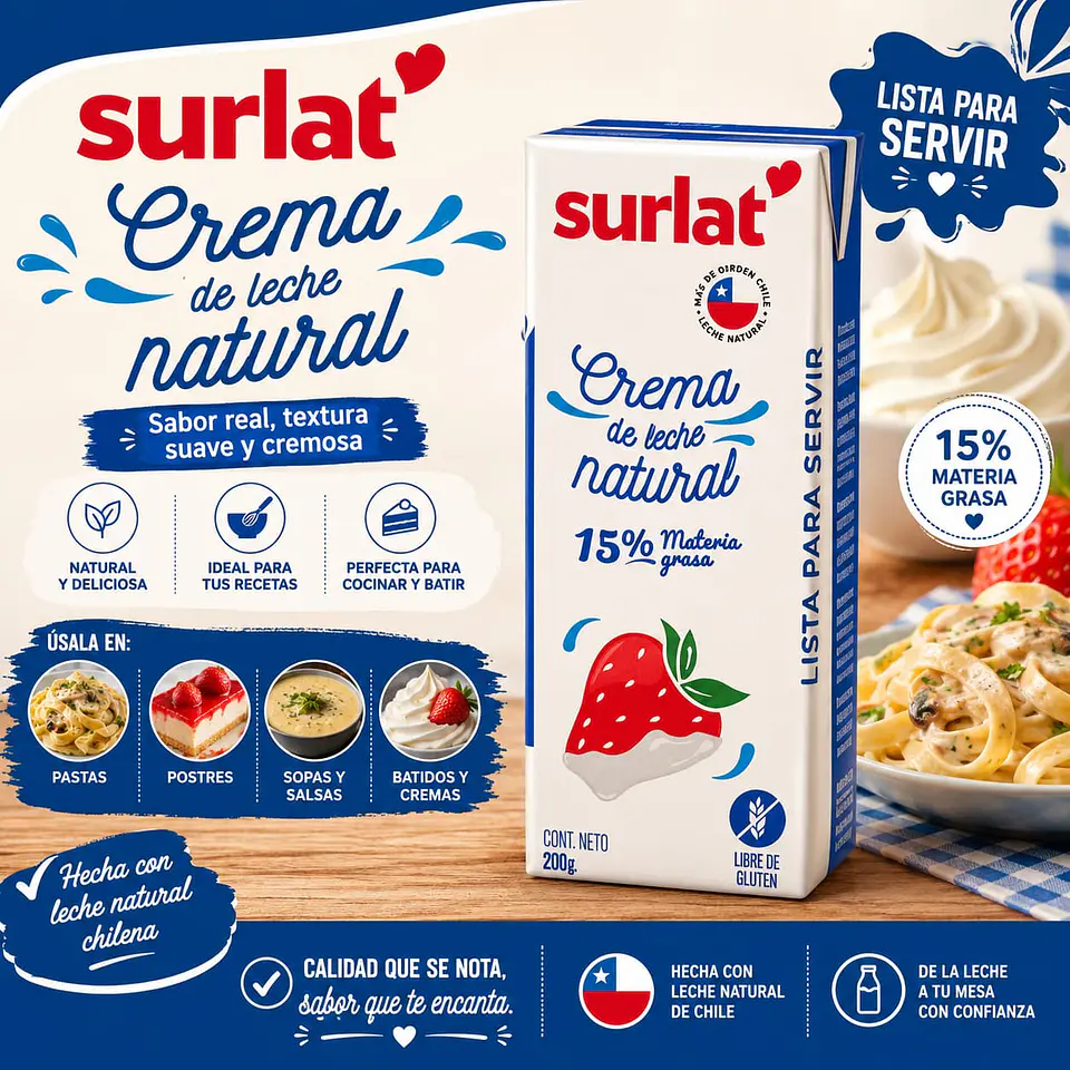 Crema de leche Surlat 200 g 1