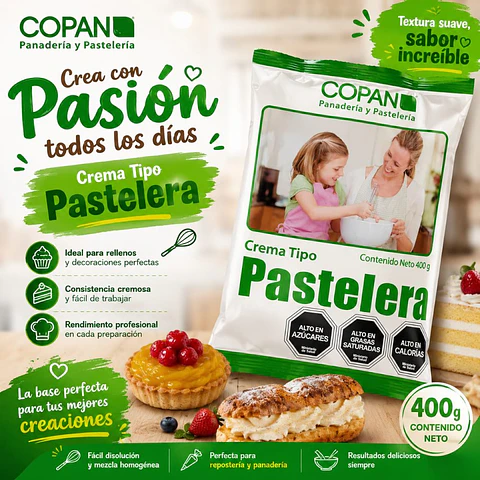 Crema tipo Pastelera COPAN 400g