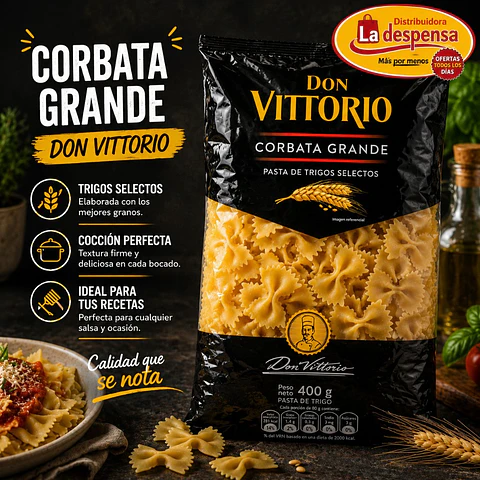 Fideos Corbata Grande Don Vittorio 400g