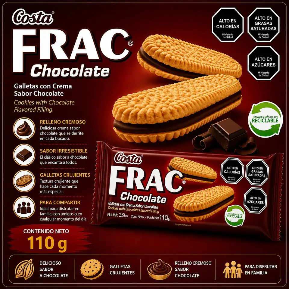 Galleta Frac Chocolate 110 g 1