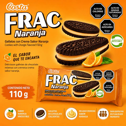 Galleta Frac Naranja 110 g