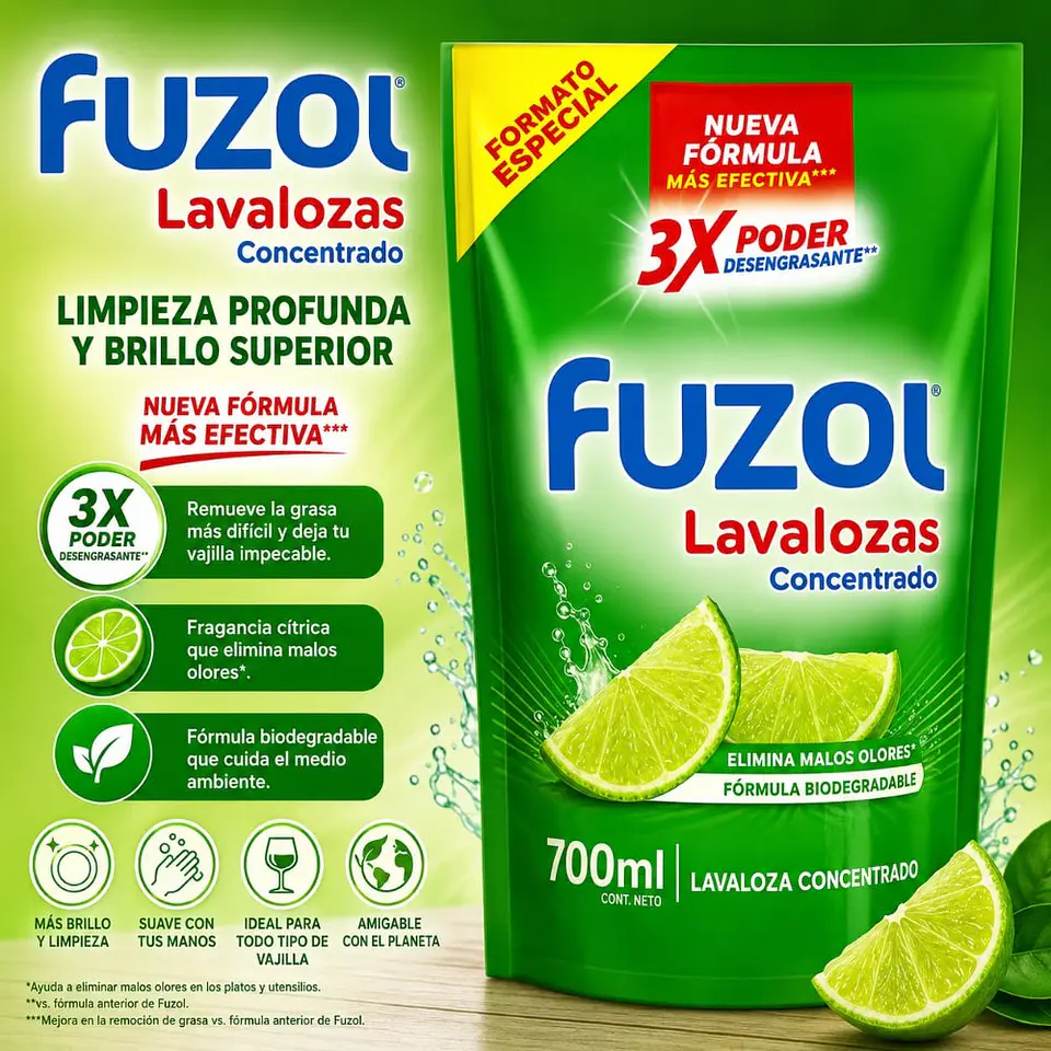 Lavalozas Líquido Limón Fuzol 700 ml 1