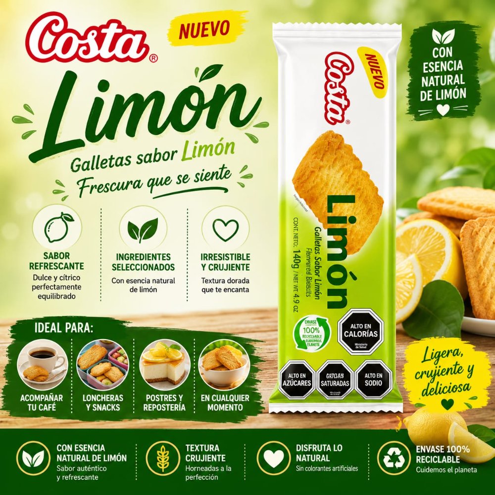 Galletas Limón Costa 140 g