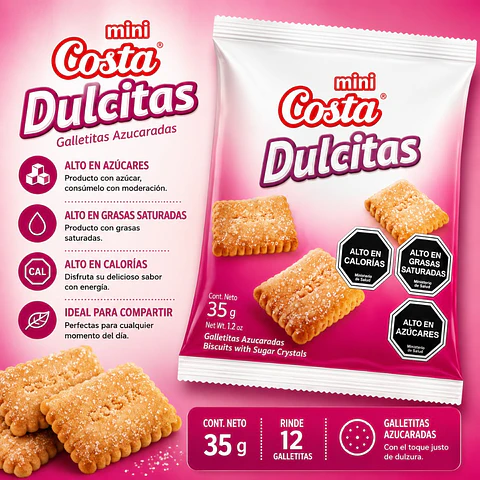 Galleta Mini Dulcitas Costa 35 g