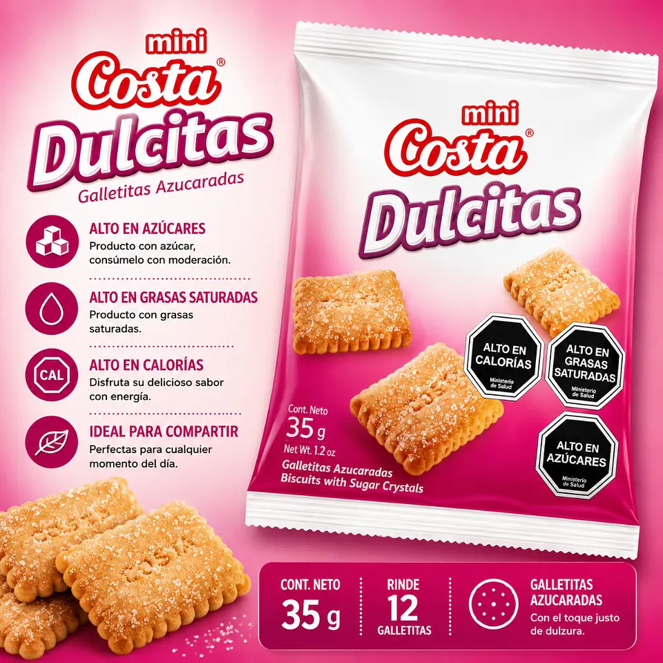Galleta Mini Dulcitas Costa 35 g 1