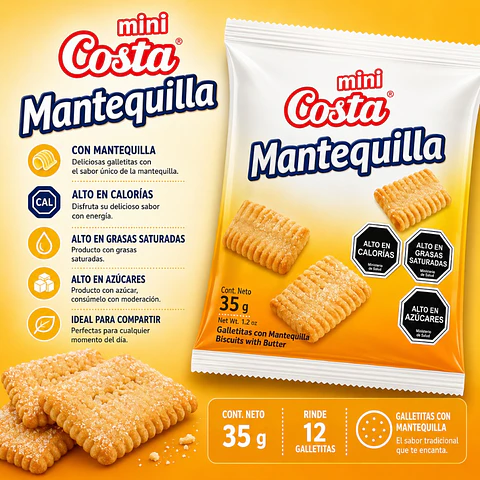 Galletas Mini Mantequilla Costa 35 g