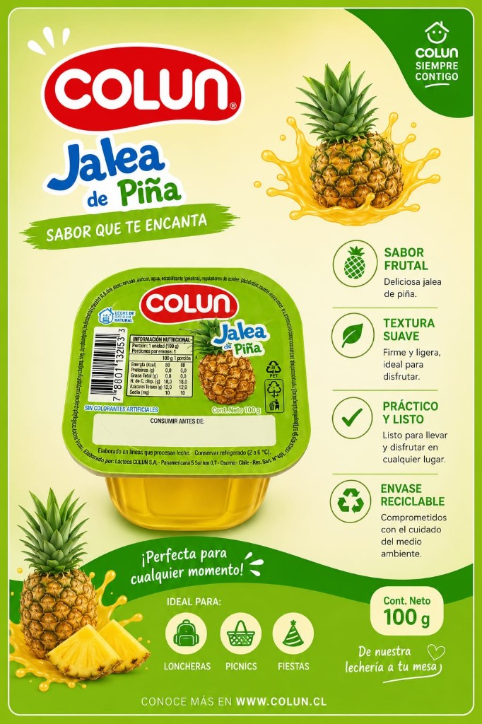Jalea sabor Piña Colun 100g