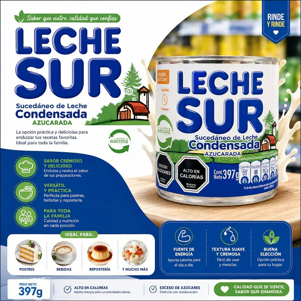 Leche Condensada Leche Sur 397 g 1