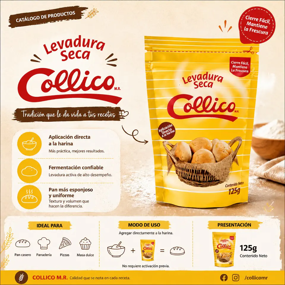 Levadura Seca Collico 125g 1