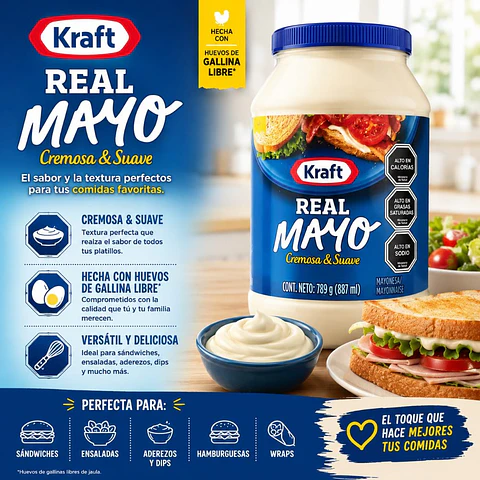 Mayonesa Kraft 789g