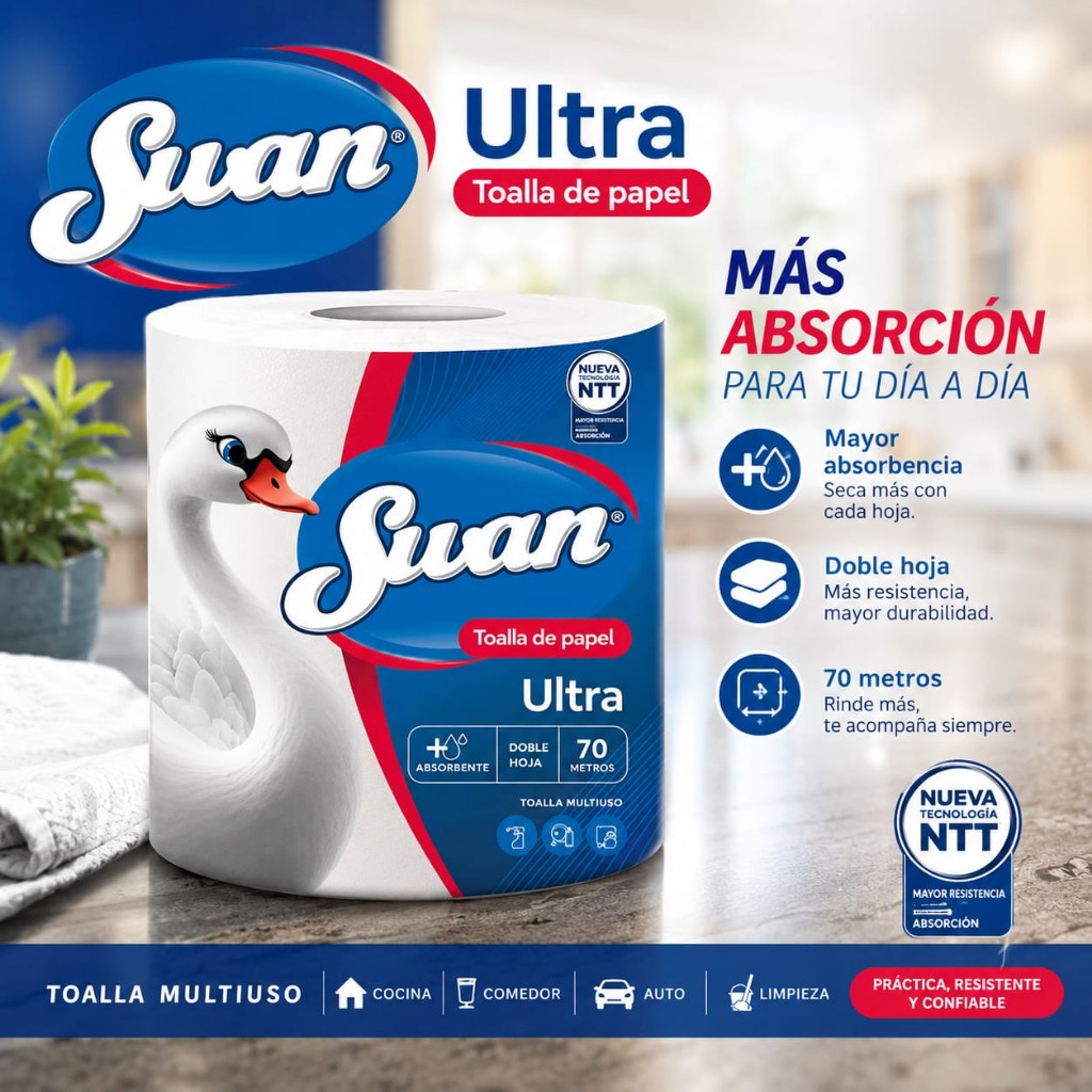 Toalla de Papel Swan 70m